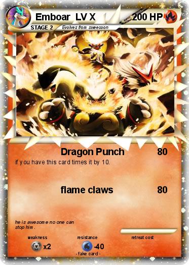 Pokemon Emboar  LV X