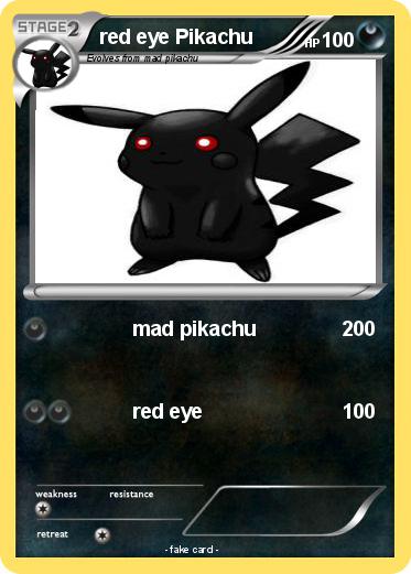 Pokemon red eye Pikachu