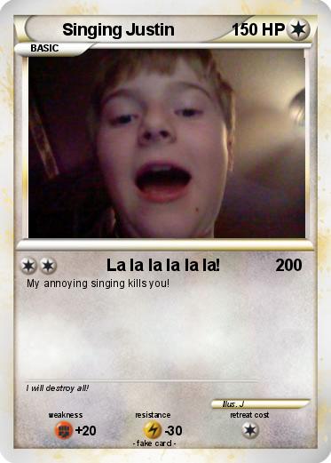 Pokemon Singing Justin