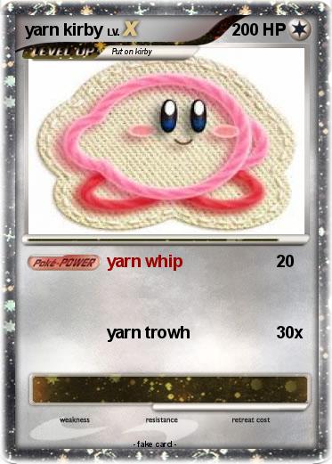 Pokemon yarn kirby