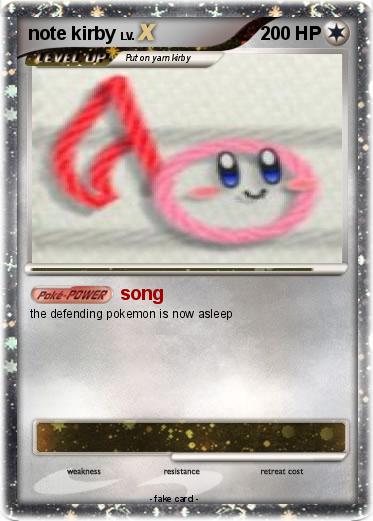 Pokemon note kirby