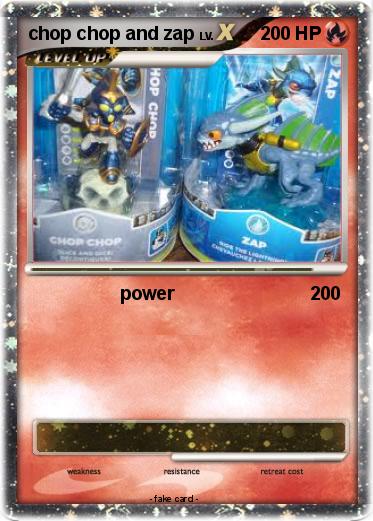 Pokemon chop chop and zap