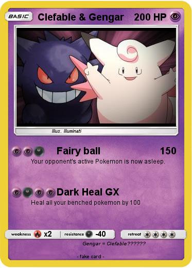 Pokemon Clefable & Gengar