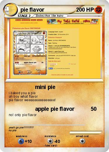 Pokemon pie flavor
