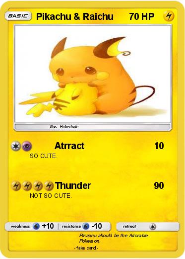 Pokemon Pikachu & Raichu