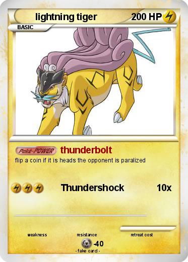 Pokemon lightning tiger