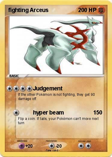 Pokemon fighting Arceus