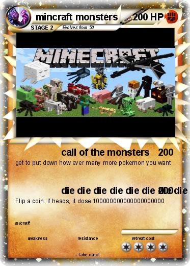 Pokemon mincraft monsters