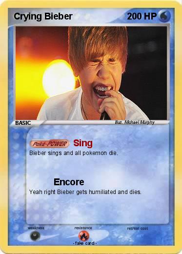 Pokemon Crying Bieber