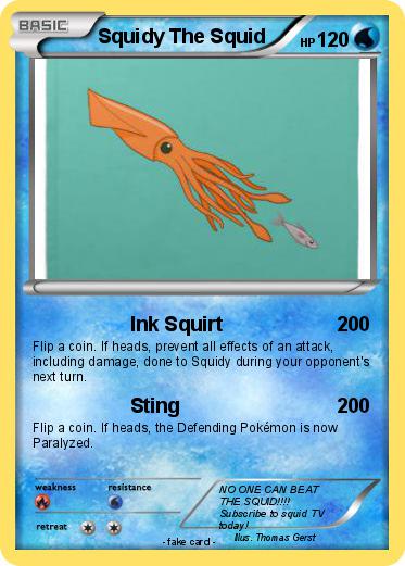 Pokemon Squidy The Squid