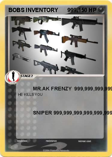 Pokemon BOBS INVENTORY      999,
