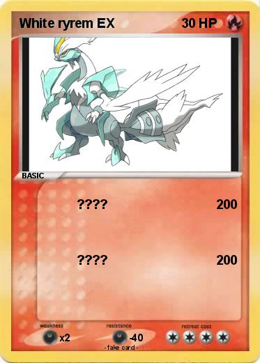 Pokemon White ryrem EX