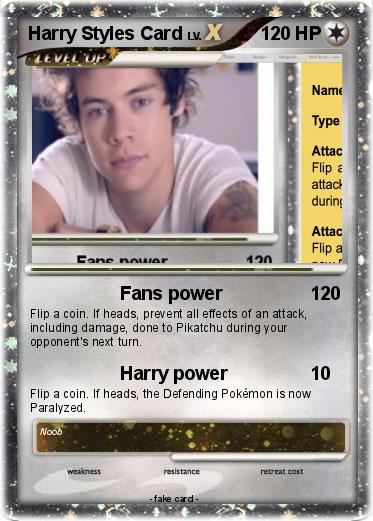 Pokemon Harry Styles Card
