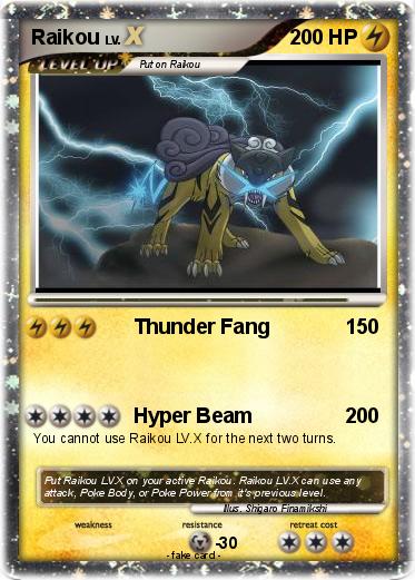 Pokemon Raikou