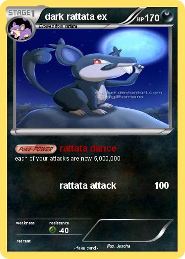 Pokemon dark rattata ex