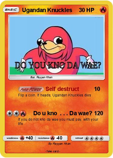 Pokemon Ugandan Knuckles