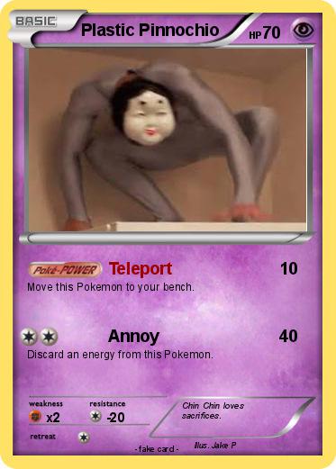 Pokemon Plastic Pinnochio