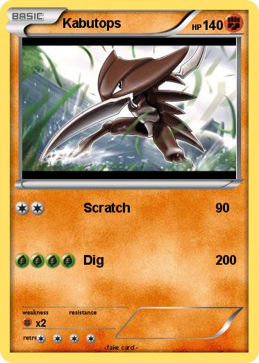 Pokemon Kabutops