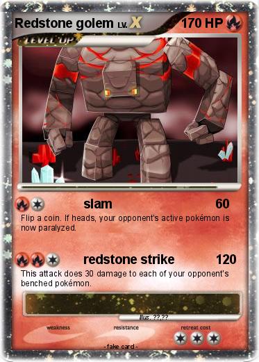 Pokemon Redstone golem