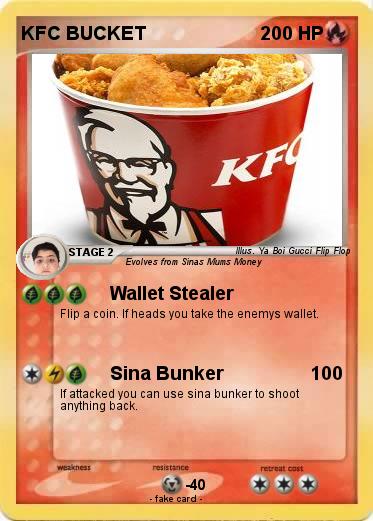 Pokemon KFC BUCKET