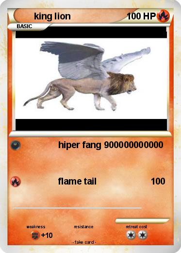Pokemon king lion
