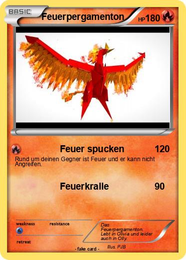 Pokemon Feuerpergamenton