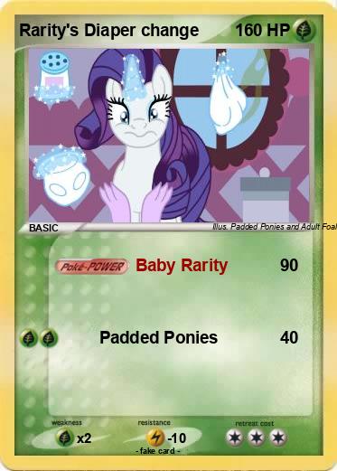 Pokemon Rarity's Diaper change