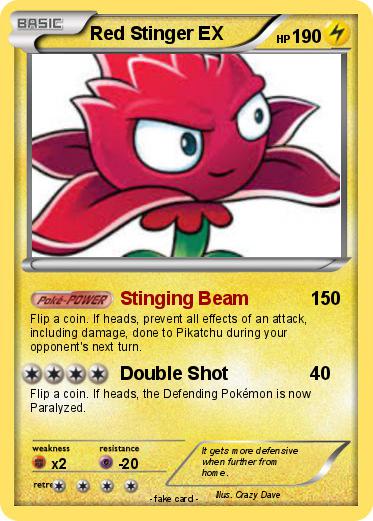 Pokemon Red Stinger EX