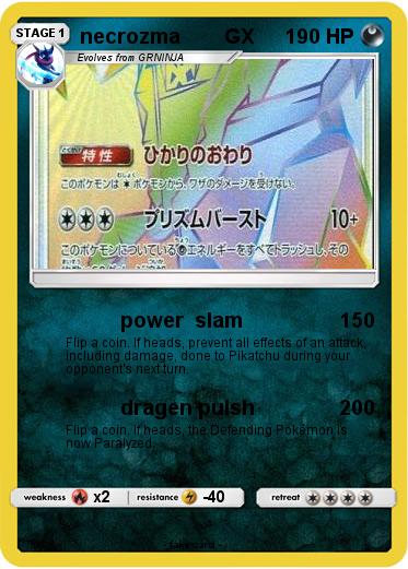 Pokemon necrozma        GX