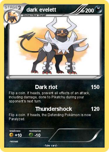 Pokemon dark evelett