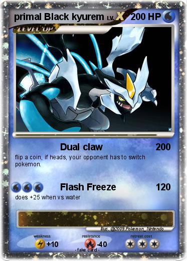 Pokemon primal Black kyurem