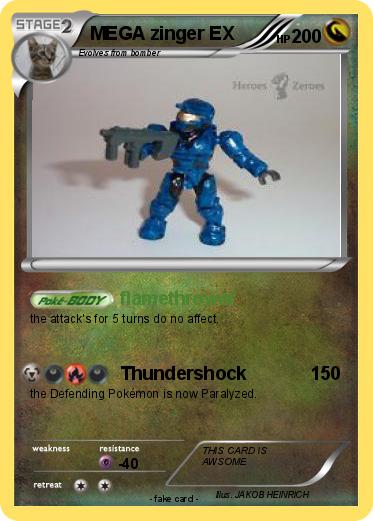 Pokemon MEGA zinger EX