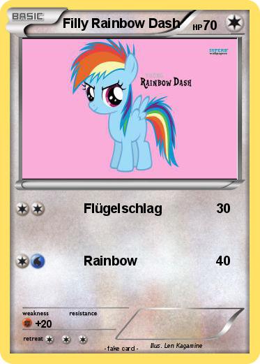 Pokemon Filly Rainbow Dash