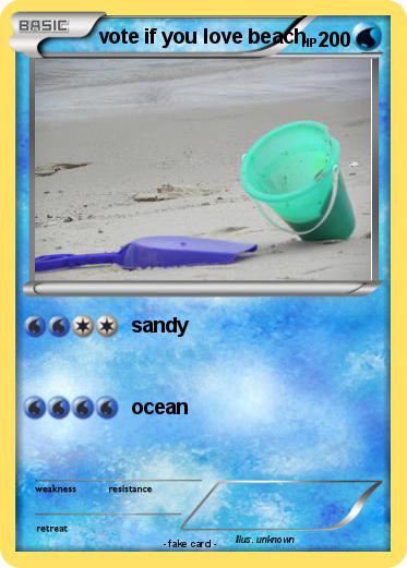 Pokemon vote if you love beach