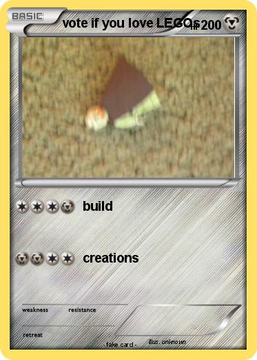 Pokemon vote if you love LEGOs