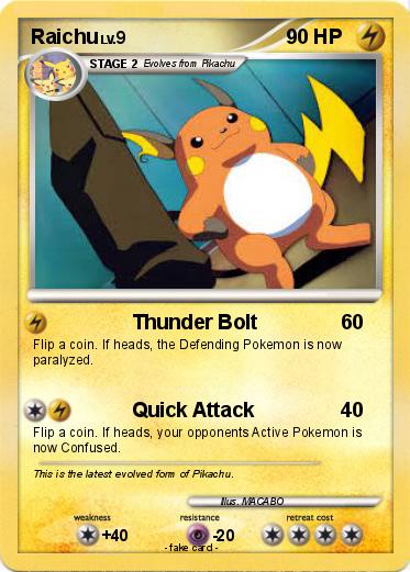 Pokemon Raichu