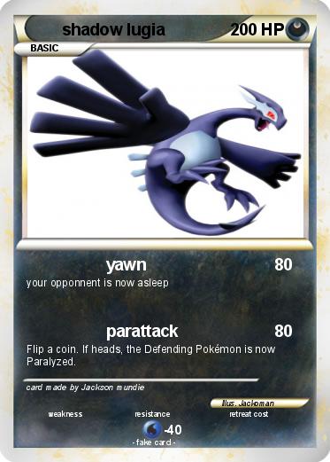 Pokemon shadow lugia