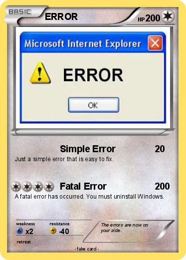 Pokemon ERROR