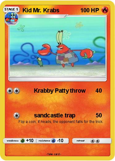 Pokemon Kid Mr. Krabs