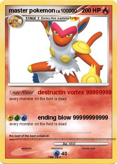 Pokemon master pokemon