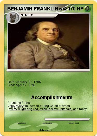 Pokemon BENJAMIN FRANKLIN
