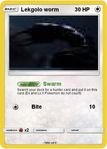Pokemon Lekgolo worm