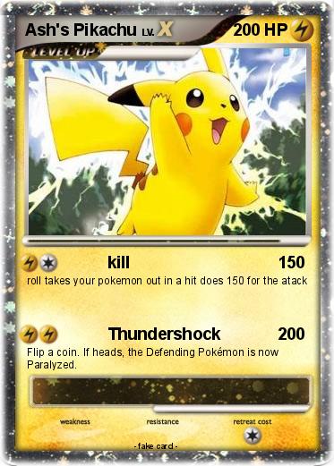 Pokemon Ash's Pikachu
