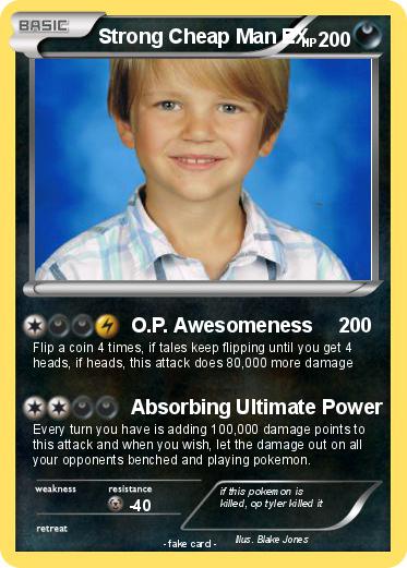 Pokemon Strong Cheap Man EX