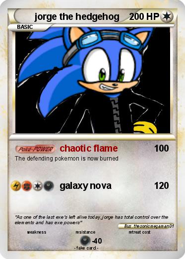 Pokemon jorge the hedgehog