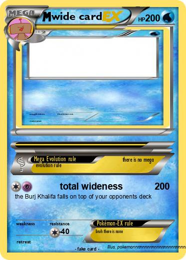 Pokemon wide card