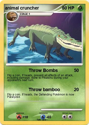 Pokemon animal cruncher