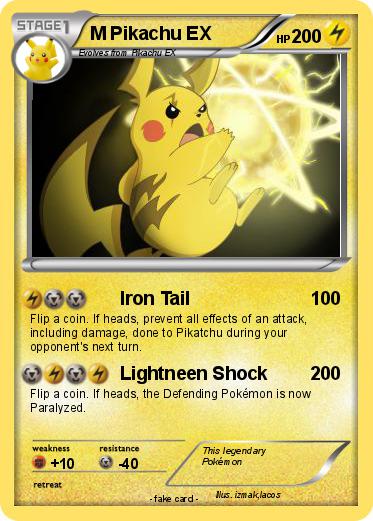 Pokemon M Pikachu EX