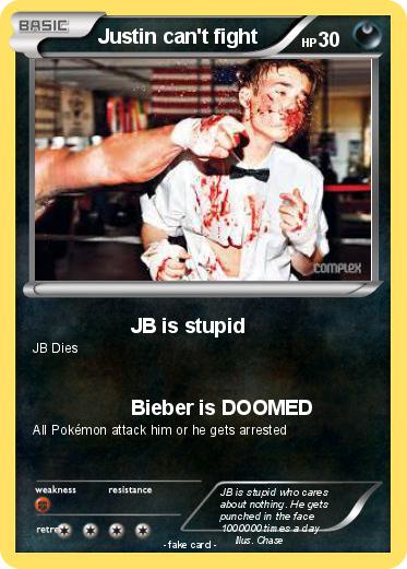 Pokemon Justin can't fight