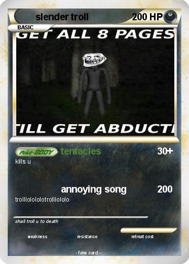 Pokemon slender troll